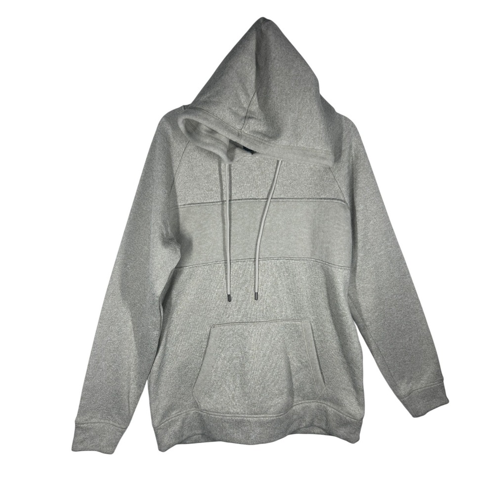 Caliville Grey Heathered Long Sleeve Hoodie Pullover‎ Kangaroo Pocket Size L